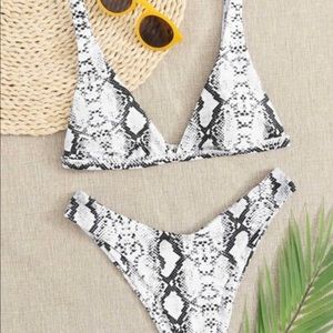 Snakeskin Triangle Bikini